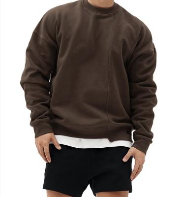 China Other Manufacture plus size Cheap Sweatshirt Knitted 65% Cotton 35% Polyester Sweater Pullover Custom Men Plain Crewneck Sweatshirt for sale