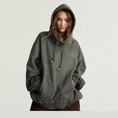 China Other OEM Free Sample Men Sweatshirt 100%Cotton Blank Heavy Weight Mock Neck Puff Screen Print Oversize Pullover Hoodies for sale