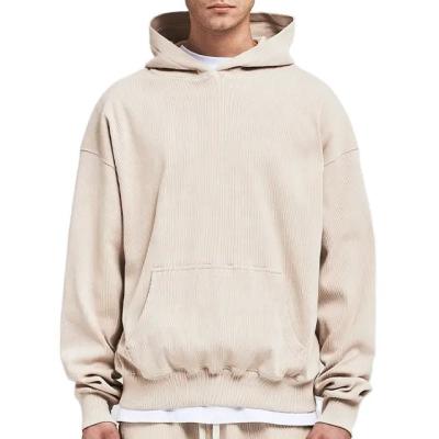 China Other Men's 100% Cotton Street trend thick cotton OEM custom logo oversized Drop Shoulder Pullover blank heavyweight Hoodie for sale