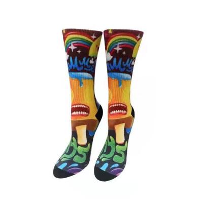 China DiZNEW China Factory Sporty Men's Comics Socks Wholesale Crew Socks Funny Combed Cotton Cartoon Socks Custom Logo for sale