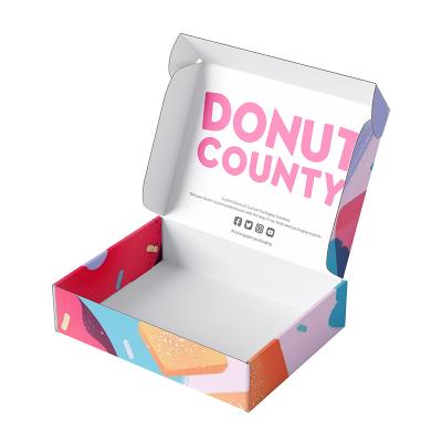 China Recycled Materials High Quality Eco Friendly Design Custom Design Donut Boxes Ad Box Donut Box for sale