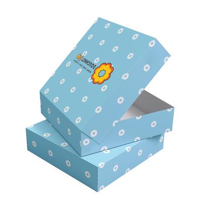 China Popular Recycled Donut Box Materials Mochi Cardboard Paper Custom Packaging For Half Dozen Donut Box for sale