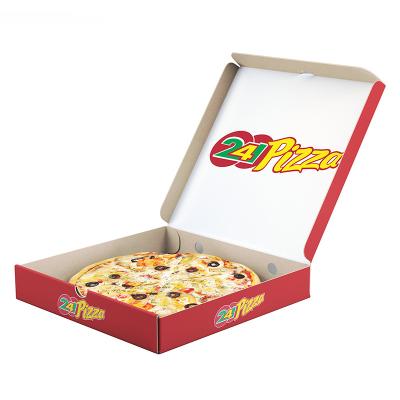 China Recycled Materials Wholesale Pizza Box Cardboard Box Packaging For Pizza Karton Baking Boxes for sale