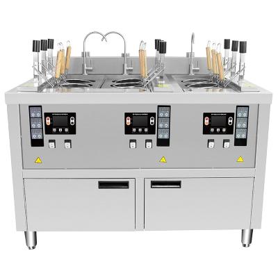 China Manufacturing Plant Gas Pasta cooker with Cabinet double commercial cooker for sale