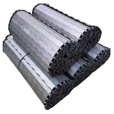 China Pitch 50.8mm Transportband Roller Chain Conveyor Hinged Belting Conveyor Belt Metal Chip Conveyor Chain for sale