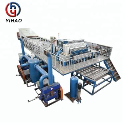 China Industry waste paper pulp /egg packing tray packing production line create making machine for sale