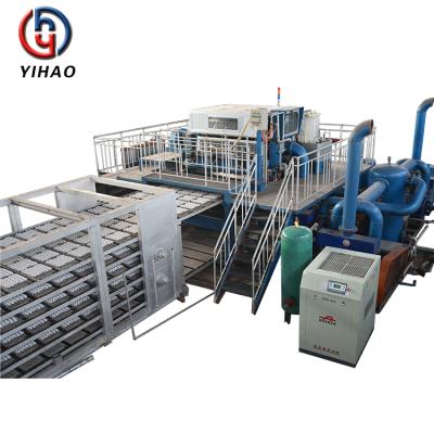 China Industry Packing Waste Paper Recycled Automatic Egg Pallet Production Line With Metal Spray Tubing for sale