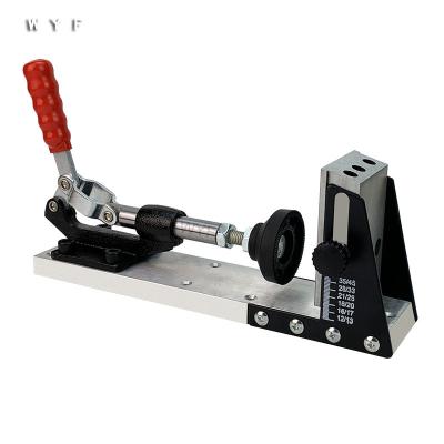 China Connect Planks Pocket Hole Jig System With Step Drill Bit Woodworking Large Drill Jig Base Marker For Wood Slant Hole Drilling WYF H-01 for sale