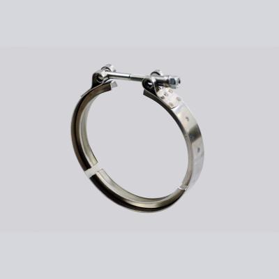 China Exhaust Devices 102-150 Mm Diameter V-Band Pipe Clamps Stainless Steel Nominal Components for sale