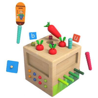 China Wooden hand-eye coordination knowledge color shape alphabet toy box XINGYING children's toys early intelligence education toys for sale