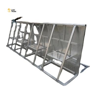 China portable crowd control barrier for sale aluminum barricade/concert black /silver barrier for sale