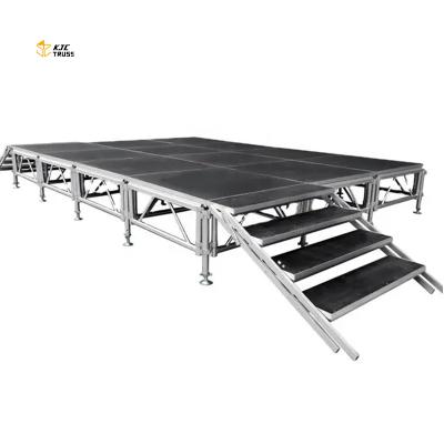 China Luxury Aluminum Alloy 6061-T6 Stage Podium Concert Wedding Outdoor Platform Portable Event Stage for sale