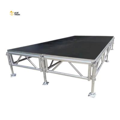 China Aluminum Alloy 6061-T6 Luxury Outdoor Concert Stage Aluminum Portable Truss With Stage for sale