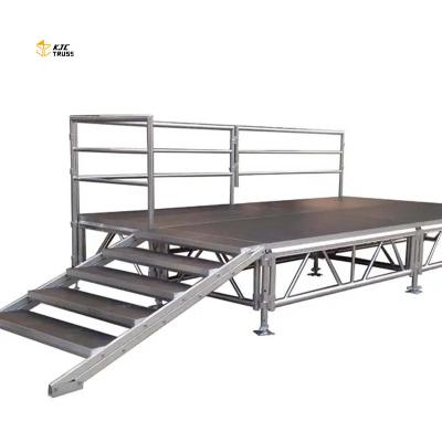 China Indoor outdoor portable deck stage aluminum alloy concert stage truss frame structure litedeck stage for sale