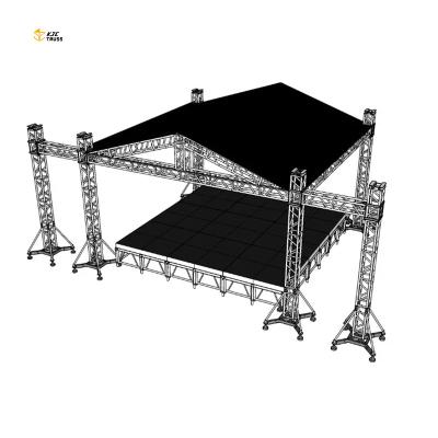 China good quality 6082-T6 factory price quick install outdoor concert event stage truss for sale