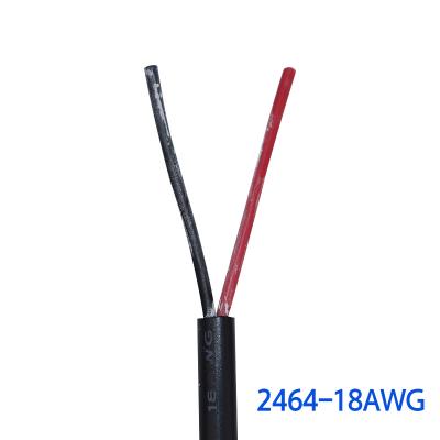 중국 Electronic 18AWG 2464 Yigao Finished Wire 2 Core Sheathed Wire Black DC Power Cord 판매용