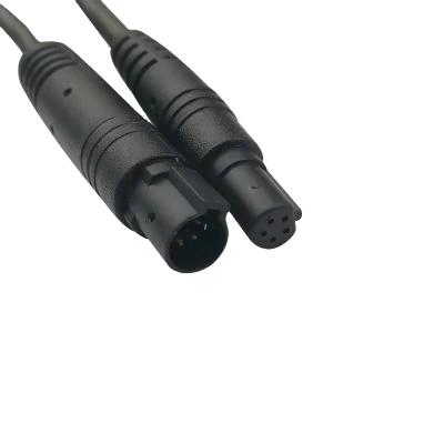 中国 LED 5pin male to female 5pin electrical extension cable china manufacturer 5pin male connectors led connectors 販売のため