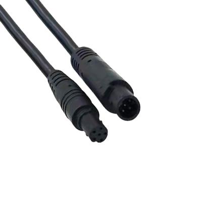 中国 LED 6pin male to female 6pin electrical extension cable china manufacturer 6pin male connectors led connectors 販売のため