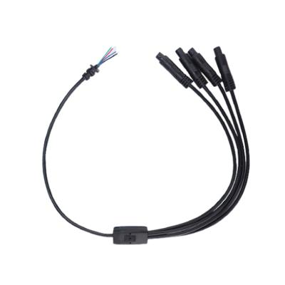 China LED Light 4Way 5Way 6Way For Reverse Male Female Camera Cable Car 4P Extension Connection Ambient Lighting Cable for sale