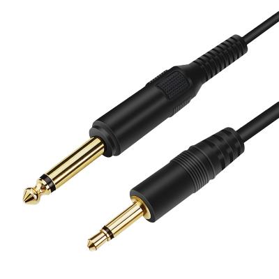 China Professional Car Audio Jack 6.35 Mm Mono Plug To 3.5 Mm Mono Cable Earphone Jack à venda