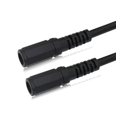 Cina 0.4m Industrial DC5.5mm*2.1mm Female To Female Power Extension Cable 5.5 x 2.1mm in vendita