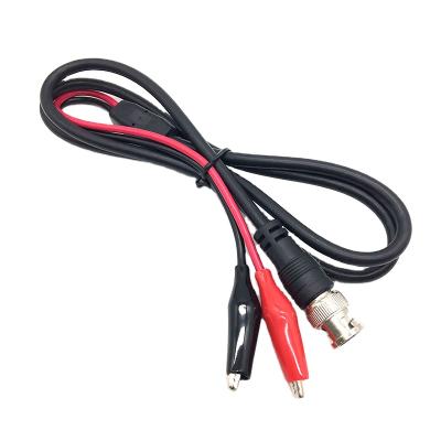 中国 Coaxial Male BNC Cable Test Lead BNC To Alligator 2 Clips Test Lead Cable For Oscilloscope CCTV Camera Video 0.5m 1m 1.5m 販売のため