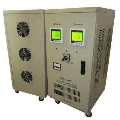 China SVC 15 KVA 3 phase regulator/15kw 3 phase voltage regulator for sale