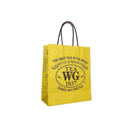 China Recyclable Customizable Brown Paper Bags With Handles Paper Bag Supermarket Eco Friendly Paper Bag for sale