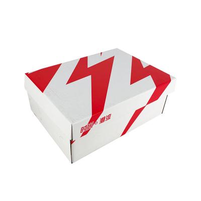 China Corrugated Cardboard Shoe Boxes Caixas de sapatos Gift Packing Box Yixing Materials OEM/ODM Mailing Box With Custom Logo for sale