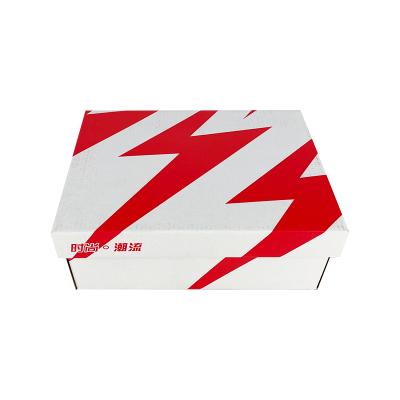 China Recycled Materials Wholesale Luxury Printing Paper Package Corrugated Sneaker Shoe Boxes With Custom Logo for sale