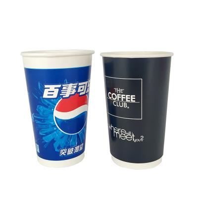 China Yixing OEM/ODM disposable paper cups bicchiere di carta high quality disposable food grade double wall for coffee tea drinks for sale