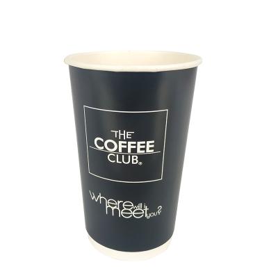 China Yixing OEM Food Grade Wall Papel Vaso High Quality Disposable Double Paper Cups For Coffee Tea Drinks for sale