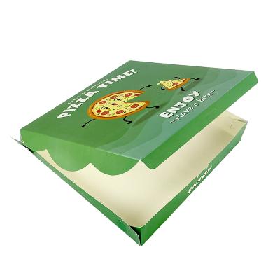 China Disposable High Quality Custom Printed Personalized Pizza Delivery Boxes White Cardboard Pizza Packing Box With Your Own Logo for sale