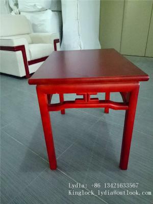 China Hotel Conference room solid wood coffee table tea table set in red wood grain for sale