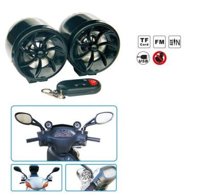 China Waterproof Motorcycle Audio System With FM Radio/AMP/USB/TF CARD/AUX IN/ALARM/LED Light/Wireless Remote for sale