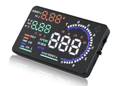 China A8 5.5 Inch Obd Ii Car Hud Head Up Display , Hud Device Universal Head Up Display For Cars for sale