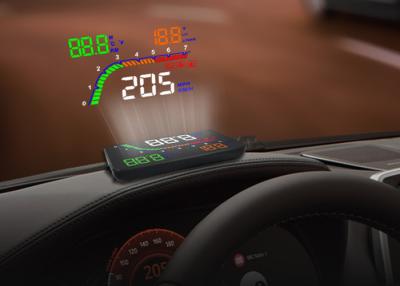 China Exhibición llevada ordenador multi HUD T100 del viaje de la función de 4 pulgadas sobre la alarma de la velocidad modificada para requisitos particulares en venta