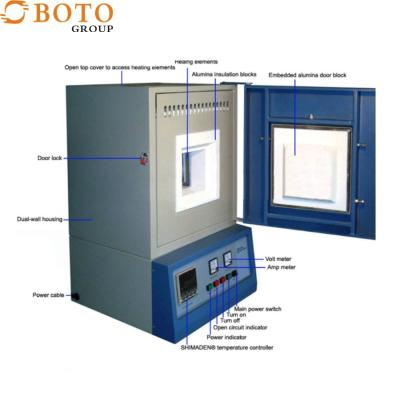 China Kammer-Kasten-Muffelofen der hohen Temperatur 1200 Grad-Ofen zu verkaufen