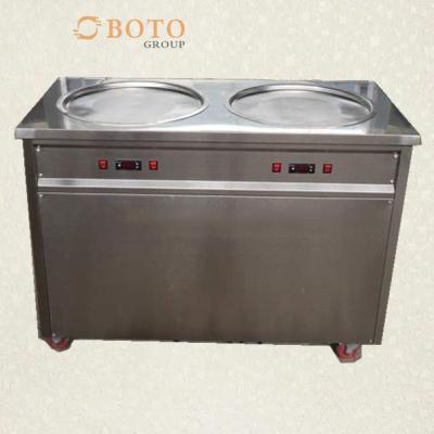 China High Effiency Big Capacity Stainless Steel Fried Ice Cream Roll Machine zu verkaufen