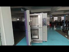 R404A/R23 two-box Thermal Shock Test Chamber, -40C~150C Two Zone, Water cooling Method