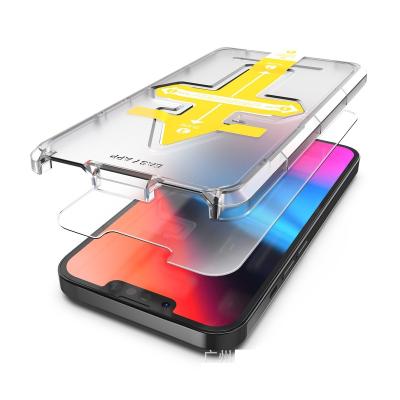 China Shockproof Shockproof Case Friendly App Tempered Glass Screen Protector Easy For iPhone 12 Pro Max With Easy Install Kit for sale