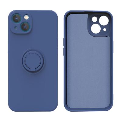 China Fashion Shockproof Soft Silicone Case Liquid Lens Protect Ring Holder Fundas Para De Celular For iPhone 13 pro with Inner Microfiber Cloth for sale