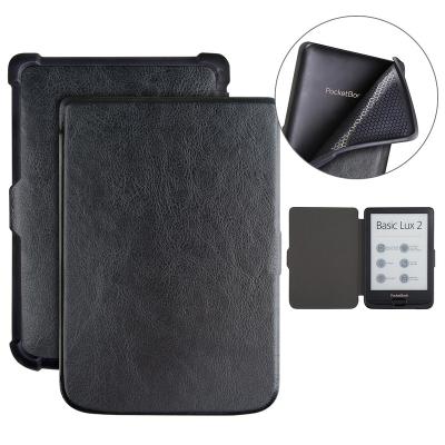 China Amazon Kindle 627 632 SmartLeather Flip Cover Soft Back Cover 616 Wallet Case Sleep Shockproof Function With TPU for sale