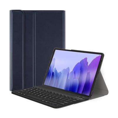 China PU Leather with PC Leather PU with Tablet Leather Case with Detachable Wireless BT Keyboard Tablet Keyboard Case for Samsung Tab A7 T500 T505 for sale