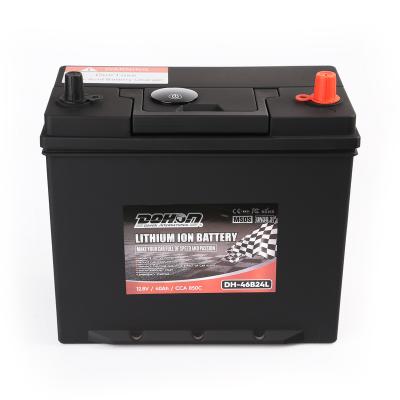 China Yes 46B24L/R Lithium LiFepo4 Battery With Emergency Start Runtime Function Car Lithium Battery for sale