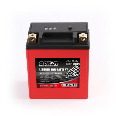 China High Quality High Power Motorcycle Battery Lithium 12volt Lithium Battery High CCA 2021 7L-BS 7AH 4AH 260CCA Deep Cycle for sale