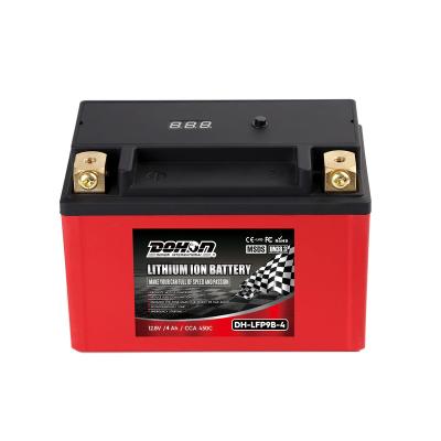 China Motorcycle Batteries LFP9B-4 Motorcycle Batteries 12V CCA450 4Ah Motorcycle Lithium Ion Battery for sale