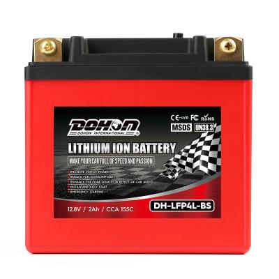 China Motorcycle Batteries LFP4L-BS Motorcycle Batteries 12V CCA155 2Ah Motorcycle Battery Lithium for sale