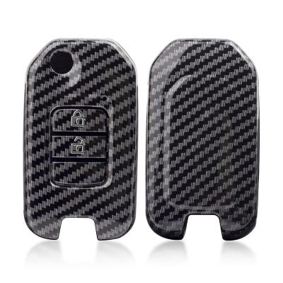 China Carbon Fiber Carbon Fiber Car Accessories Holder Cover Main Case Remote Gusset For Honda Mazida for sale