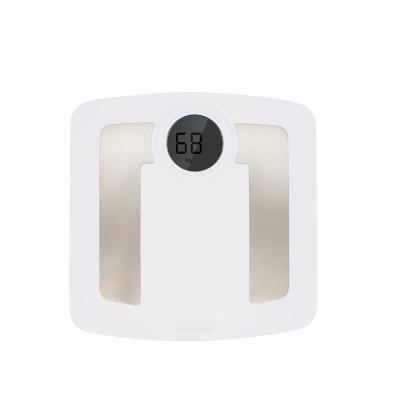 China Round Bathroom Scales LCD Display With Backlight Digital Body Fat Analyzer for sale